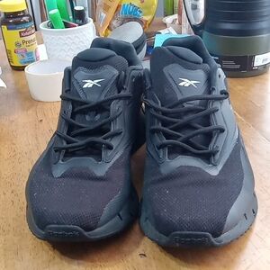 Reebok Black Mesh Sneakers